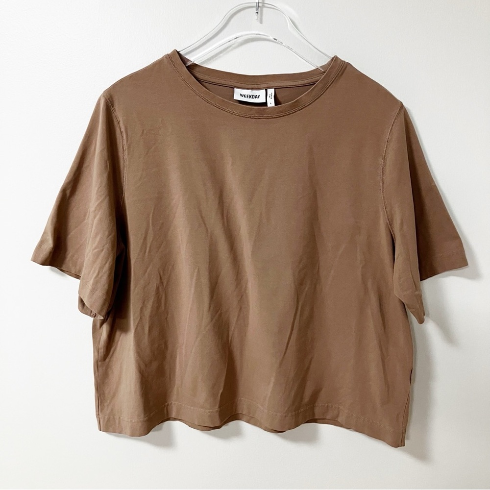 Weekday | Brown Boxy Tee L